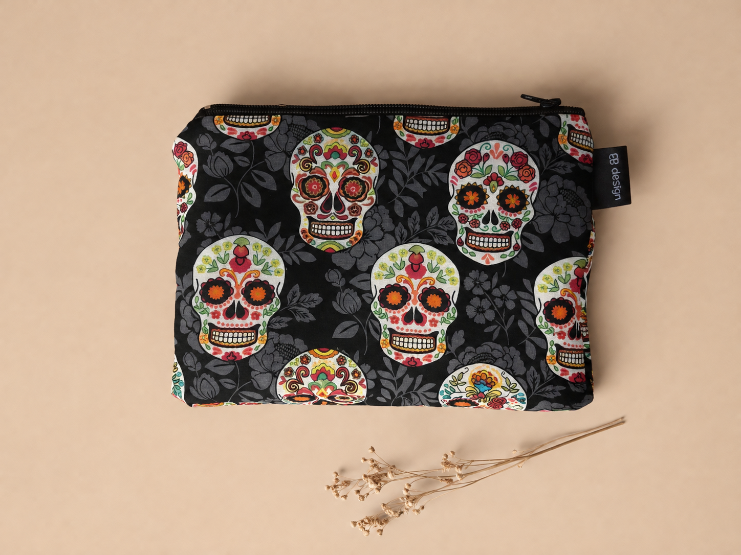 Sac à collation réutilisable – Motif sugar skulls