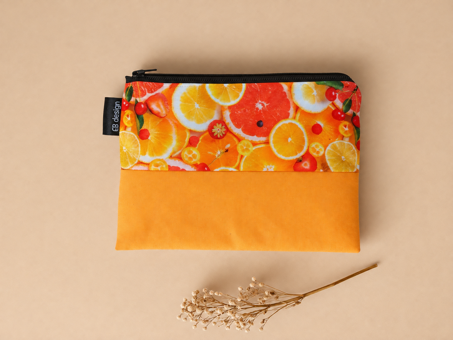 Sac à collation réutilisable – Motif agrumes éclatants