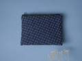 Sac à collation réutilisable – Motif paisley bleu marine